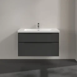 V&b subway 3.0 servantskap 97x57 black graphite håndtak i volcano