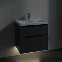 V&b subway 3.0 servantskap 62x57 black graphite m/lys håndtak i volcano