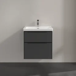 V&b subway 3.0 servantskap 57x47 black graphite m/lys håndtak i volcano