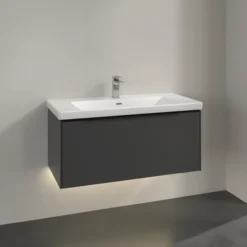 V&b subway 3.0 servantskap 97x42 black graphite m/lys håndtak i volcano