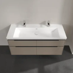 V&b subway 3.0 servantskap 127x57 black taupe m/lys håndtak i volcano