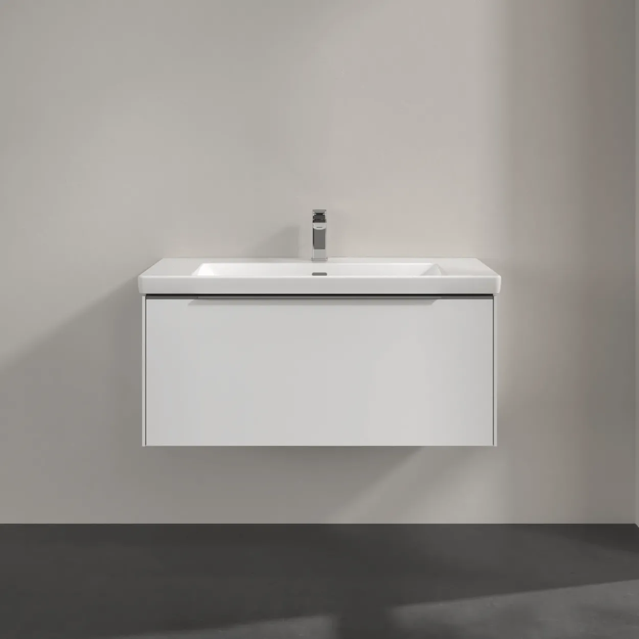 V&b subway 3.0 servantskap 97x42 brilliant white håndtak i krom
