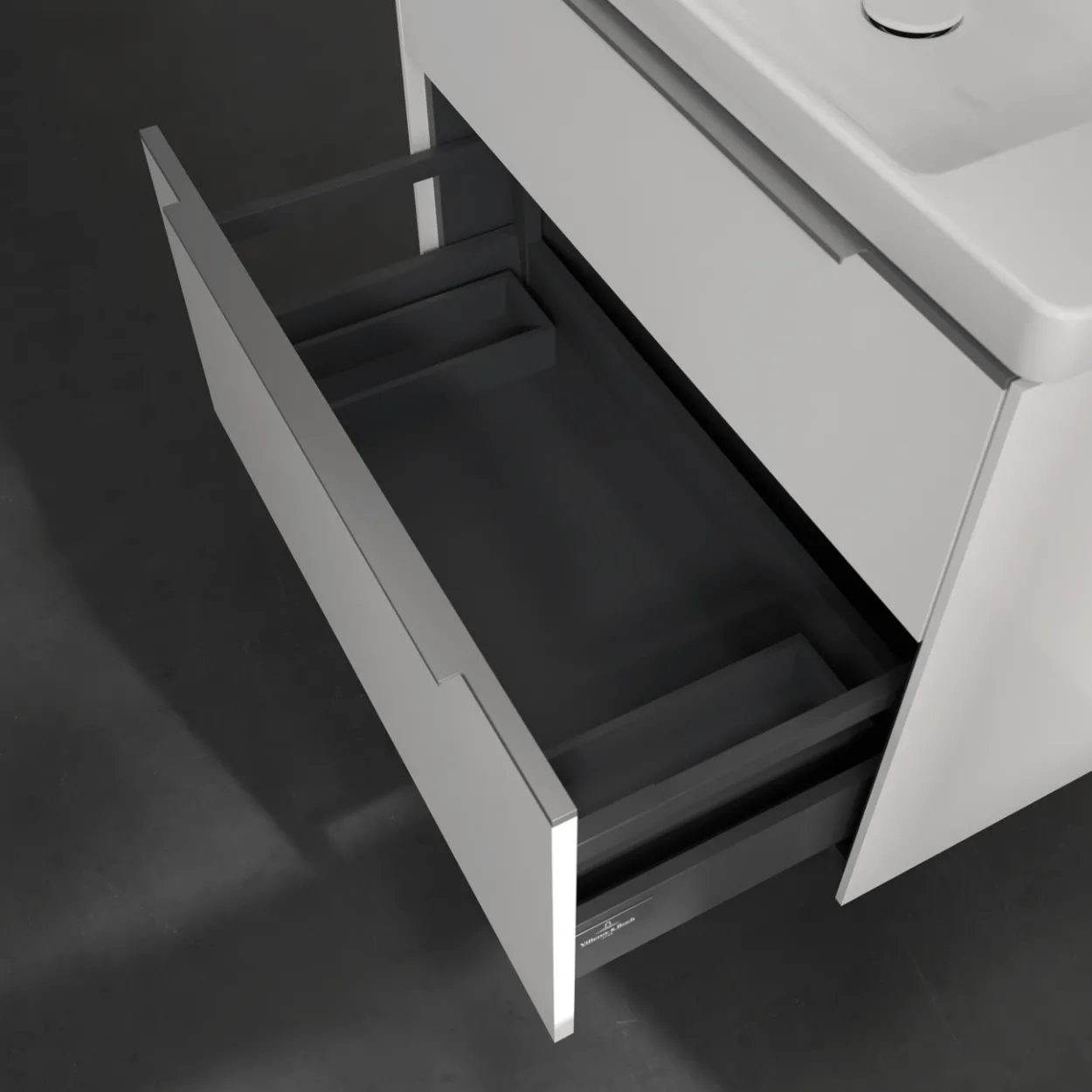 V&b subway 3.0 servantskap 77x57 brilliant white håndtak i krom
