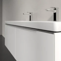 V&b subway 3.0 servantskap 127x42 brilliant white håndtak i krom