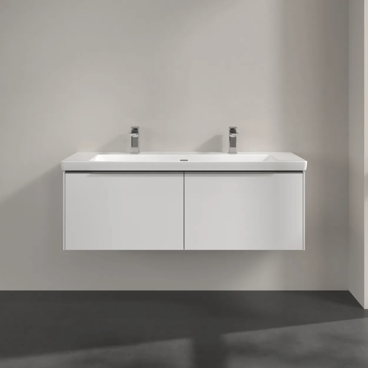 V&b subway 3.0 servantskap 127x42 brilliant white håndtak i krom