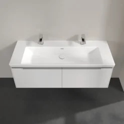 V&b subway 3.0 servantskap 127x42 brilliant white håndtak i krom