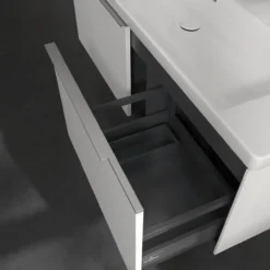 V&b subway 3.0 servantskap 127x42 brilliant white håndtak i krom