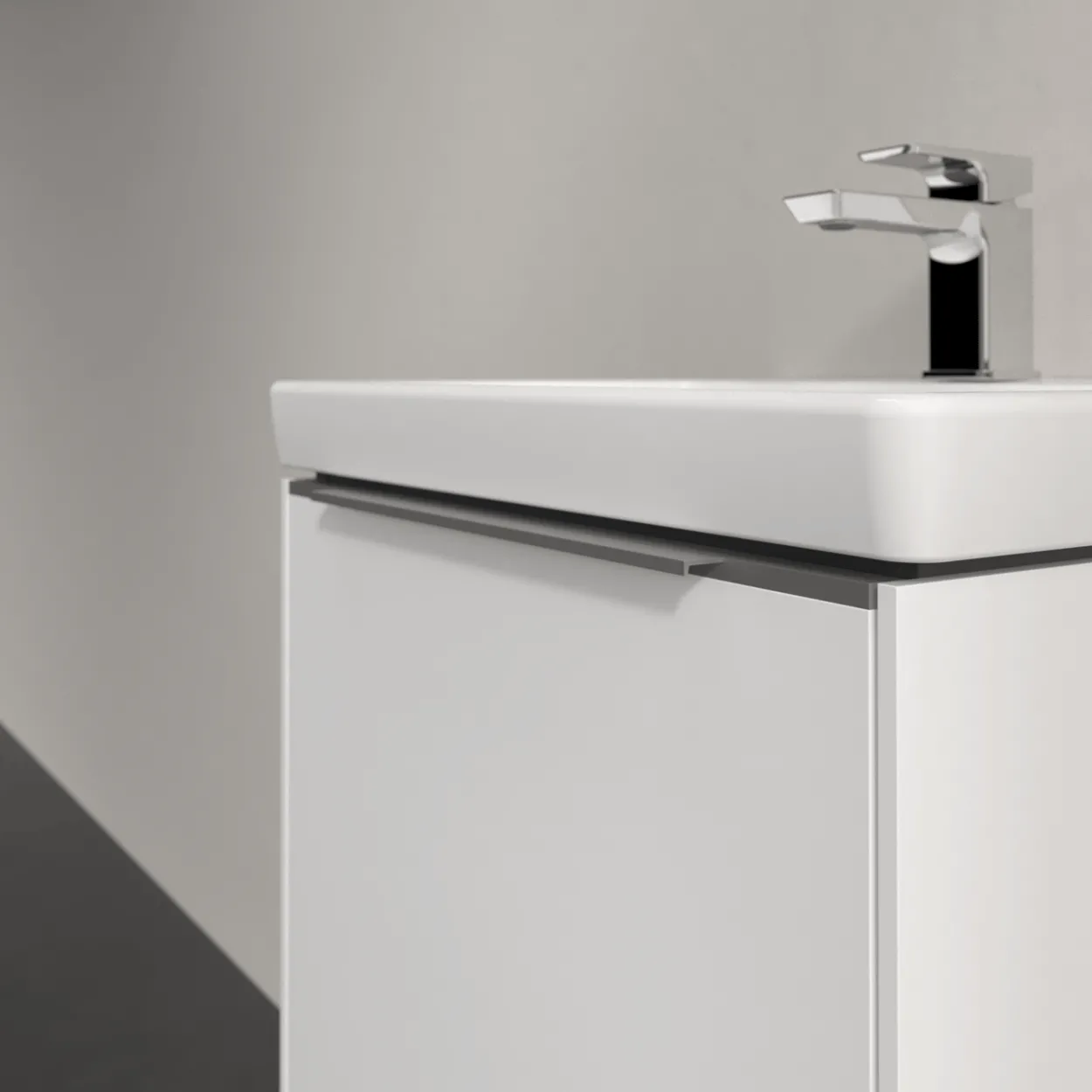 V&b subway 3.0 servantskap 47x42 brilliant white håndtak i krom