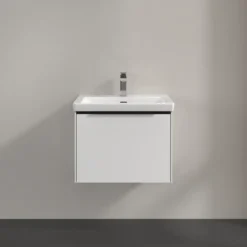 V&b subway 3.0 servantskap 57x42 brilliant white håndtak i volcano black