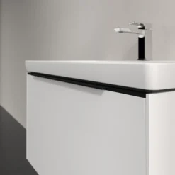 V&b subway 3.0 servantskap 77x42 brilliant white håndtak i volcano black