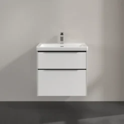 V&b subway 3.0 servantskap 62x57 brilliant white håndtak i volcano black