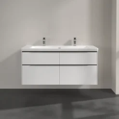 V&b subway 3.0 servantskap 127x57 brilliant white håndtak i volcano black