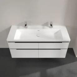 V&b subway 3.0 servantskap 127x57 brilliant white håndtak i volcano black