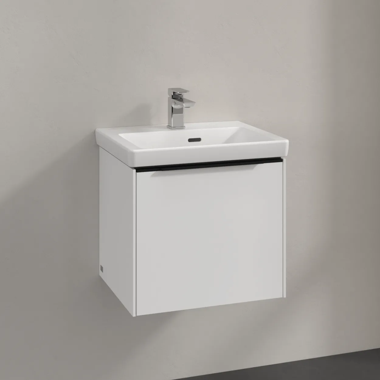V&b subway 3.0 servantskap 47x42 brilliant white håndtak i volcano black