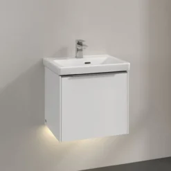 V&b subway 3.0 servantskap 47x42 brilliant white m/lys håndtak i krom