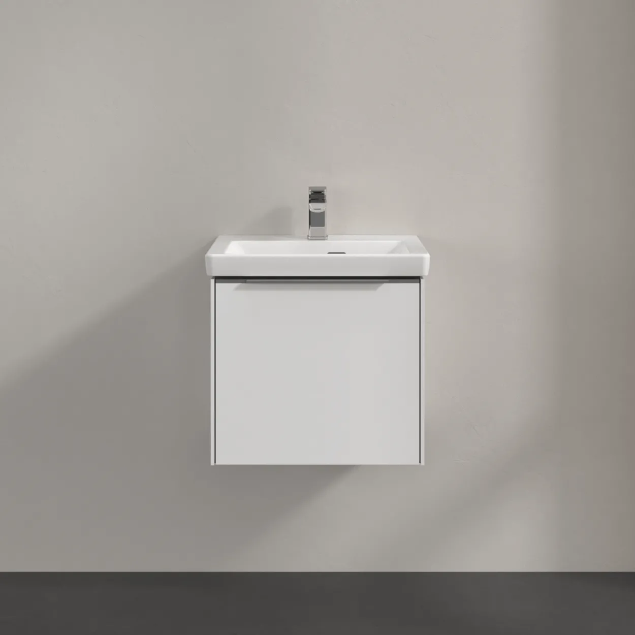 V&b subway 3.0 servantskap 47x42 brilliant white m/lys håndtak i krom