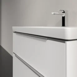 V&b subway 3.0 servantskap 77x57 brilliant white m/lys håndtak i krom