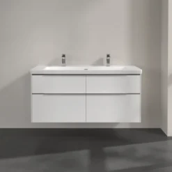 V&b subway 3.0 servantskap 127x57 brilliant white m/lys håndtak i krom