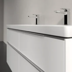V&b subway 3.0 servantskap 127x57 brilliant white m/lys håndtak i krom