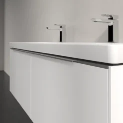 V&b subway 3.0 servantskap 127x42 brilliant white m/lys håndtak i krom