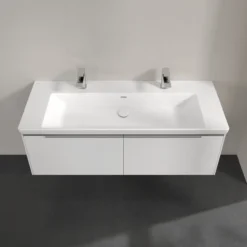 V&b subway 3.0 servantskap 127x42 brilliant white m/lys håndtak i krom