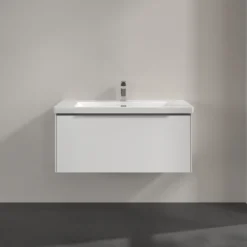 V&b subway 3.0 servantskap 97x42 brilliant white m/lys håndtak i krom