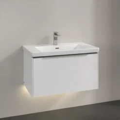V&b subway 3.0 servantskap 77x42 brilliant white m/lys håndtak i krom