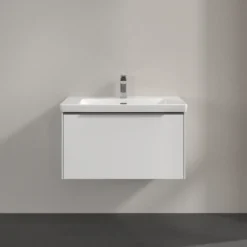 V&b subway 3.0 servantskap 77x42 brilliant white m/lys håndtak i krom