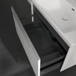 V&b subway 3.0 servantskap 77x42 brilliant white m/lys håndtak i krom