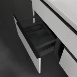 V&b subway 3.0 servantskap 127x57 brilliant white m/lys håndtak i volcano black