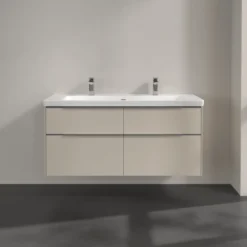 V&b subway 3.0 servantskap 127x57 cashmere grey håndtak i krom