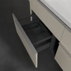 V&b subway 3.0 servantskap 127x57 cashmere grey håndtak i krom
