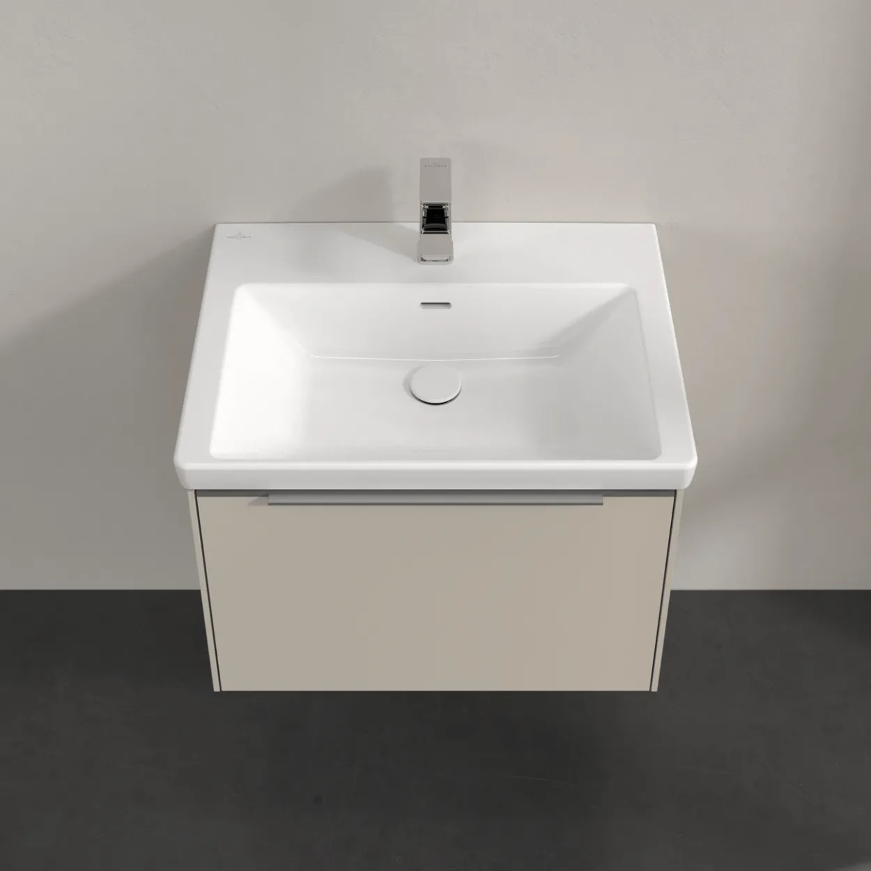 V&b subway 3.0 servantskap 66x42 cashmere grey håndtak i krom