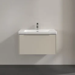 V&b subway 3.0 servantskap 77x42 cashmere grey håndtak i møbelets farge