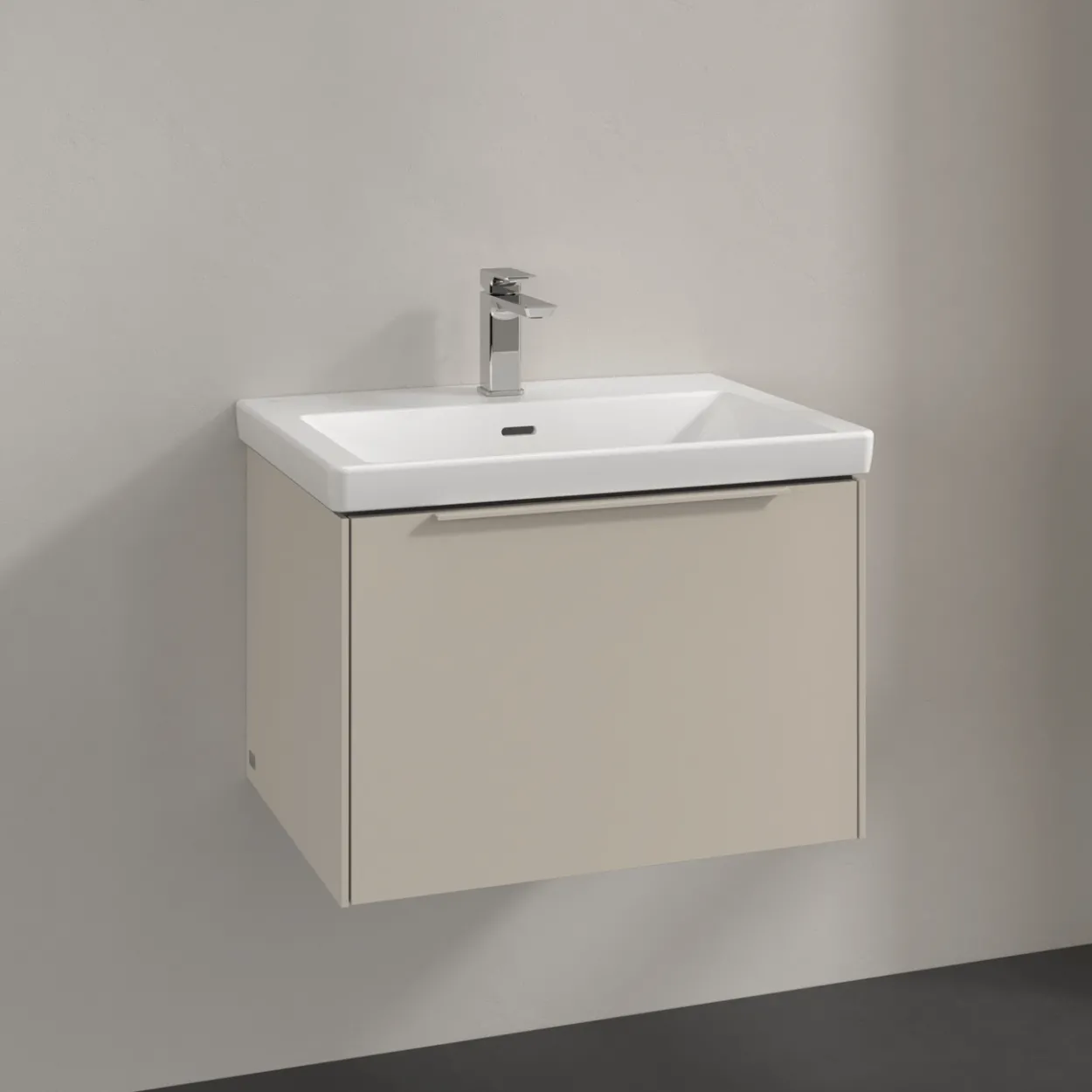V&b subway 3.0 servantskap 66x42 cashmere grey håndtak i møbelets farge