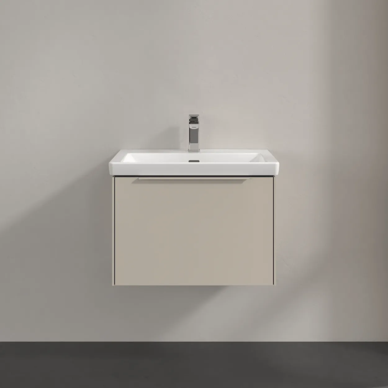 V&b subway 3.0 servantskap 66x42 cashmere grey håndtak i møbelets farge