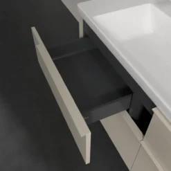 V&b subway 3.0 servantskap 127x57 cashmere grey håndtak i møbelets farge