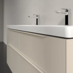 V&b subway 3.0 servantskap 127x57 cashmere grey håndtak i møbelets farge
