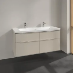 V&b subway 3.0 servantskap 127x57 cashmere grey håndtak i møbelets farge