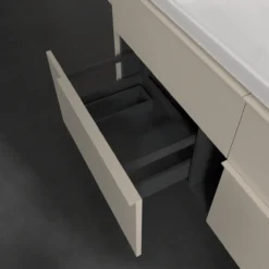 V&b subway 3.0 servantskap 127x57 cashmere grey håndtak i møbelets farge