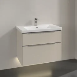 V&b subway 3.0 servantskap 77x57 cashmere grey m/lys håndtak i krom