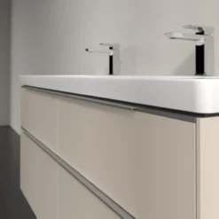 V&b subway 3.0 servantskap 127x57 cashmere grey m/lys håndtak i krom