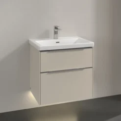 V&b subway 3.0 servantskap 62x57 cashmere grey m/lys håndtak i krom