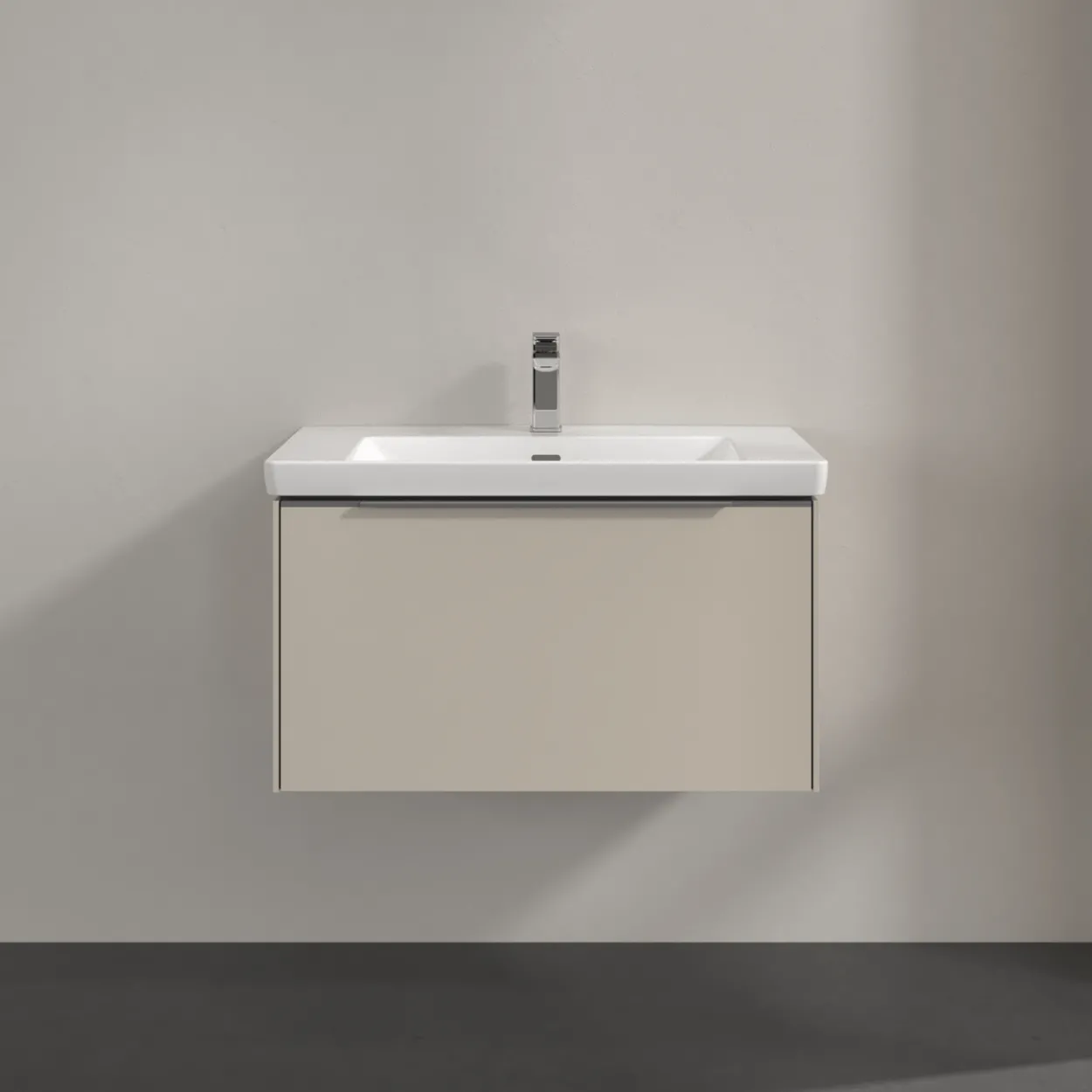 V&b subway 3.0 servantskap 77x42 cashmere grey m/lys håndtak i krom