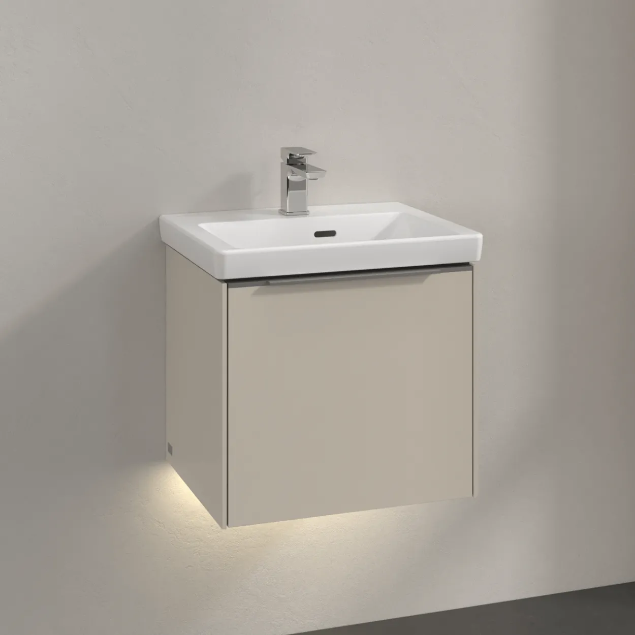 V&b subway 3.0 servantskap 47x42 cashmere grey m/lys håndtak i krom