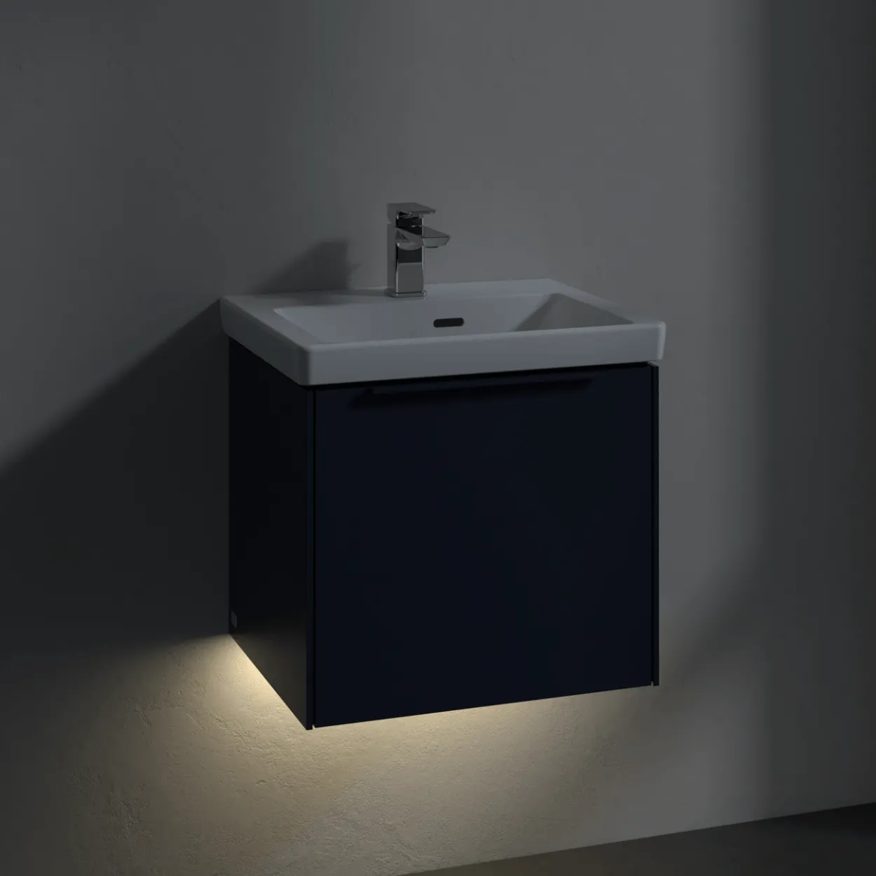 V&b subway 3.0 servantskap 47x42 cashmere grey m/lys håndtak i møbelets farge