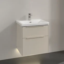 V&b subway 3.0 servantskap 57x47 cashmere grey m/lys håndtak i møbelets farge