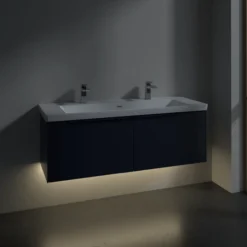 V&b subway 3.0 servantskap 127x42 cashmere grey m/lys håndtak i møbelets farge