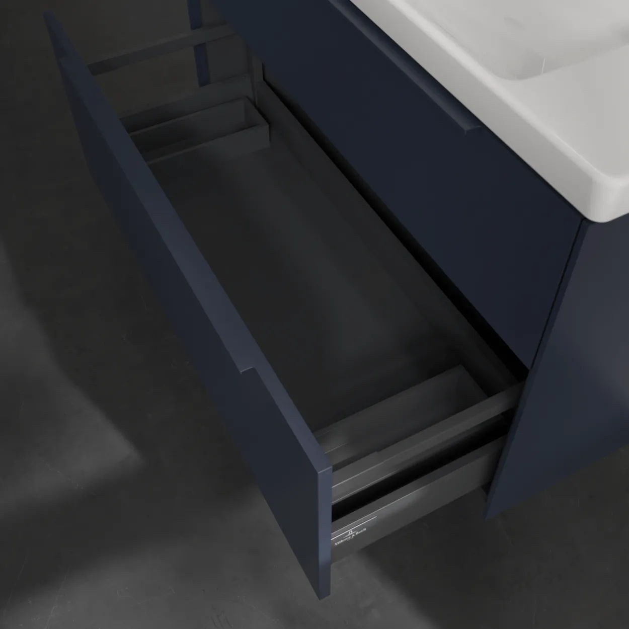 V&b subway 3.0 servantskap 97x57 cashmere grey m/lys håndtak i møbelets farge