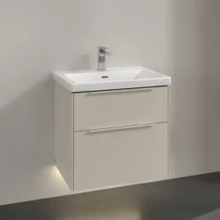 V&b subway 3.0 servantskap 62x57 cashmere grey m/lys håndtak i møbelets farge